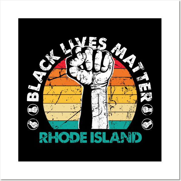 Rhode Island black lives matter political protest Wall Art by Jannysingle